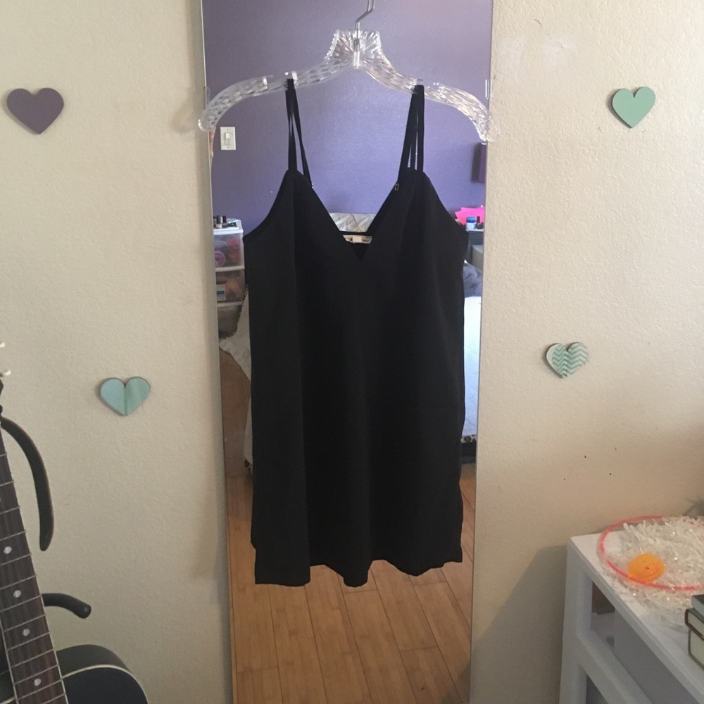 For love lemons black slip dress